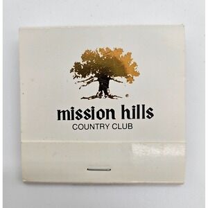 Mission Hills‎ Country Club Matchbook Rancho Mirage California Home of Nabisco